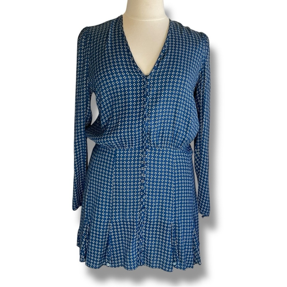 Veronica Beard Blue and White Mini Dress